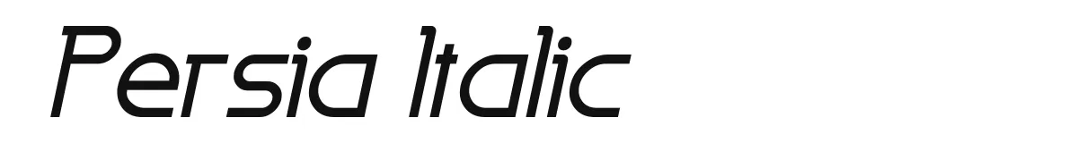 Persia Italic original font preview