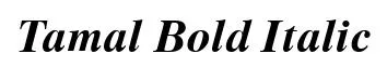 Tamal Bold Italic