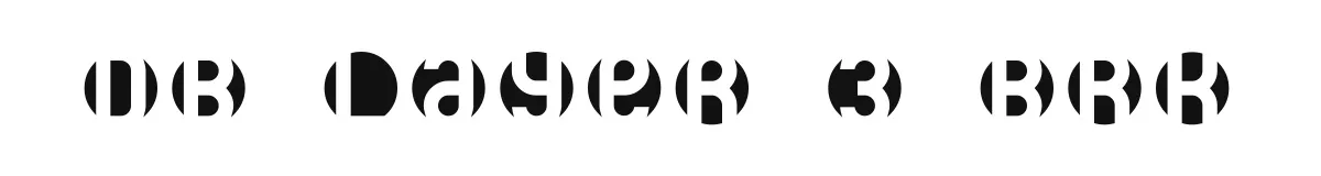 DB Layer 3 BRK original font preview