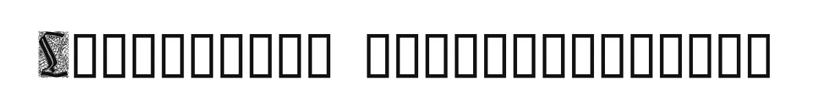 Liturgisch Zierbuchstaben original font preview