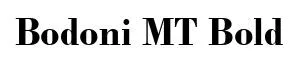 Bodoni MT Bold