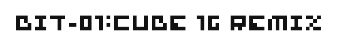 bit-01:cube 16 remix original font preview