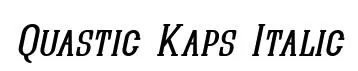 Quastic Kaps Italic