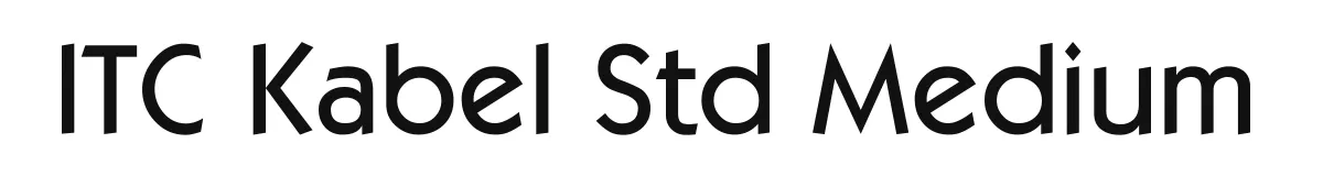 ITC Kabel Std Medium original font preview