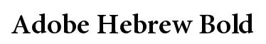 Adobe Hebrew Bold