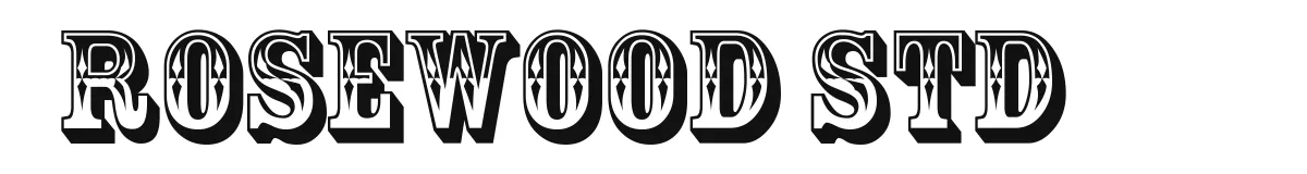 Rosewood Std original font preview