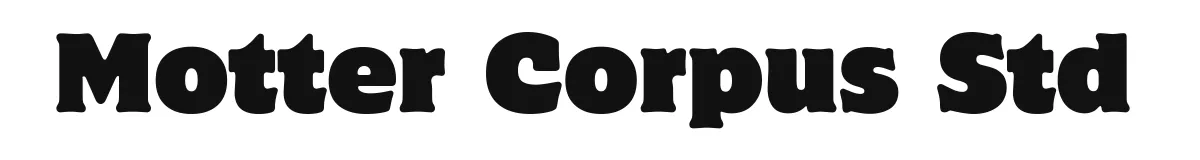 Motter Corpus Std original font preview