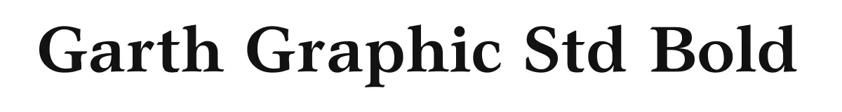 Garth Graphic Std Bold original font preview