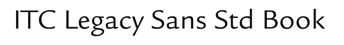ITC Legacy Sans Std Book original font preview