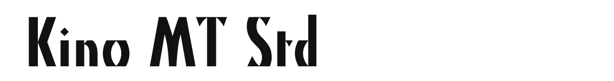Kino MT Std original font preview