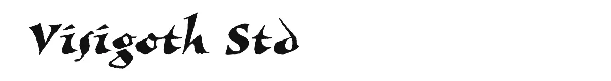 Visigoth Std original font preview
