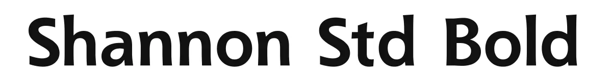 Shannon Std Bold original font preview
