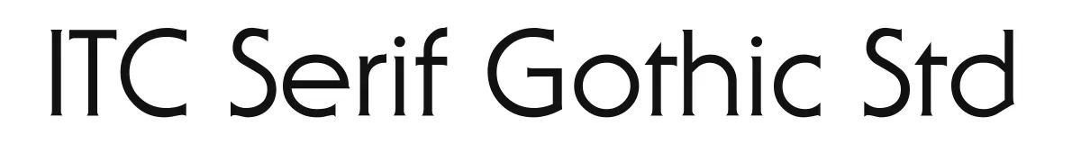 ITC Serif Gothic Std original font preview