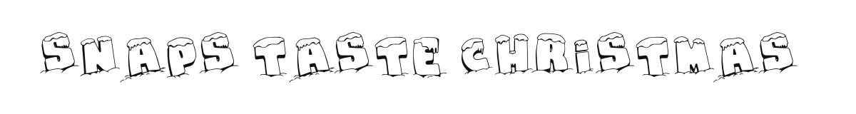 Snaps Taste Christmas font preview