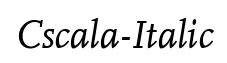 Cscala-Italic