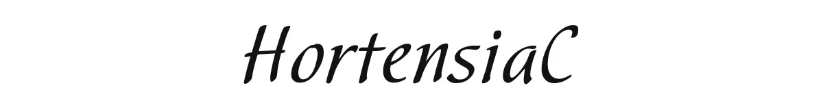 HortensiaC original font preview