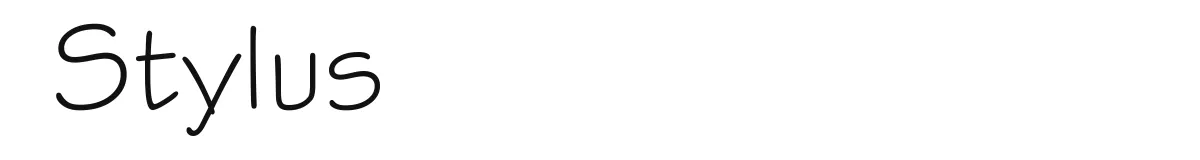 Stylus original font preview