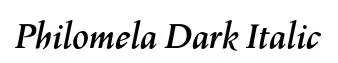 Philomela Dark Italic