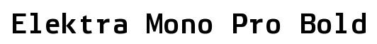 Elektra Mono Pro Bold