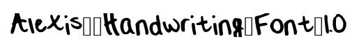 Alexis__Handwriting_Font_1.0