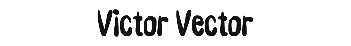 Victor Vector original font preview