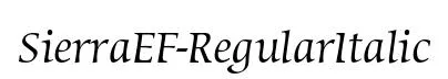 SierraEF-RegularItalic