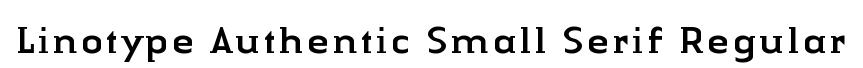 Linotype Authentic Small Serif Regular