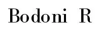 Bodoni  R