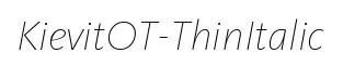 KievitOT-ThinItalic