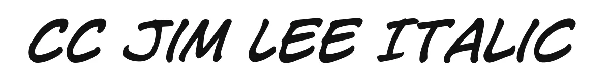 CC Jim Lee Italic font preview