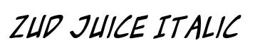 Zud Juice Italic