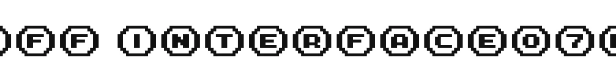 FFF Interface07b original font preview