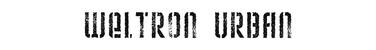 Weltron Urban font preview
