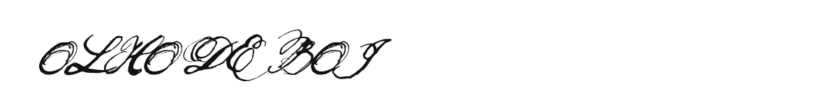 OLHO DE BOI font preview