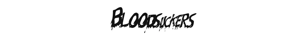 Bloodsuckers original font preview
