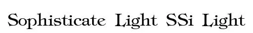 Sophisticate Light SSi Light