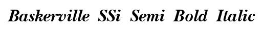 Baskerville SSi Semi Bold Italic