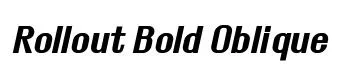 Rollout Bold Oblique