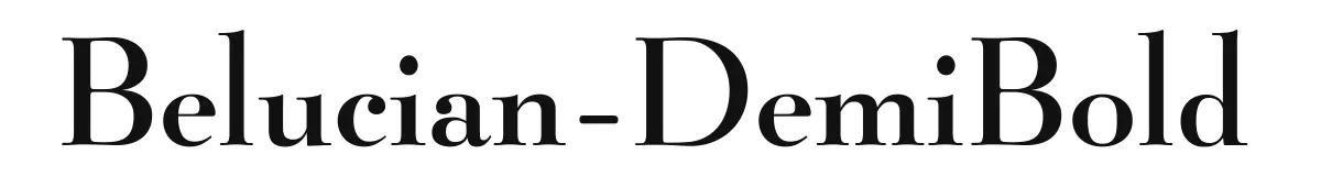 Belucian-DemiBold font preview