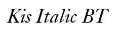 Kis Italic BT