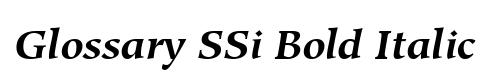 Glossary SSi Bold Italic