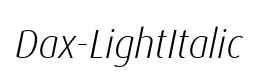 Dax-LightItalic