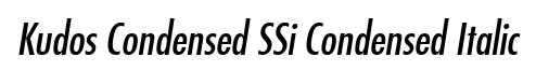 Kudos Condensed SSi Condensed Italic