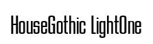 HouseGothic LightOne