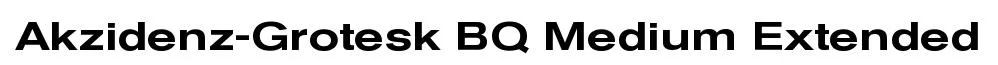 Akzidenz-Grotesk BQ Medium Extended