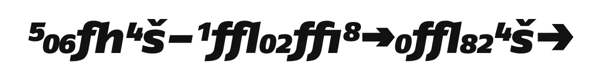 FagoEx-BlackItalicExp font preview