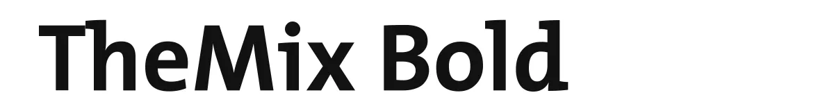 TheMix Bold font preview
