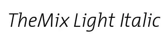 TheMix Light Italic