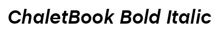 ChaletBook Bold Italic