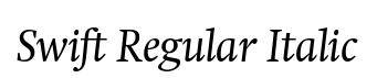 Swift Regular Italic